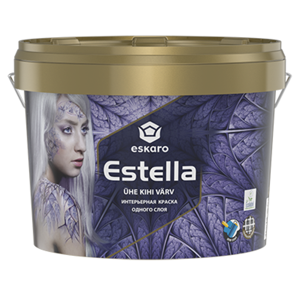 Estella - Vienu sluoksniu dengiantys akriliniai vandens pagrindu dažai