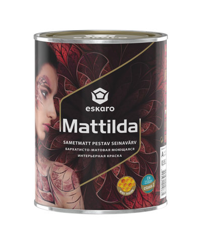 Matilda - Visiškai matiniai plaunami vandens pagrindu akriliniai dažai vidaus darbams